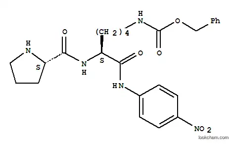 Molecular Structure of 78117-38-1 (L-Lysinamide,L-prolyl-N-(4-nitrophenyl)-N6-[(phenylmethoxy)carbonyl]- (9CI))