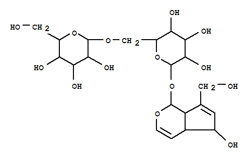 b-D-Glucopyranoside,(1S,4aR,5S,7aS)-1,4a,5,7a-tetrahydro-5-hydroxy-7-(hydroxymethyl)cyclopenta[c]pyran-1-yl6-O-b-D-glucopyranosyl- (9CI)