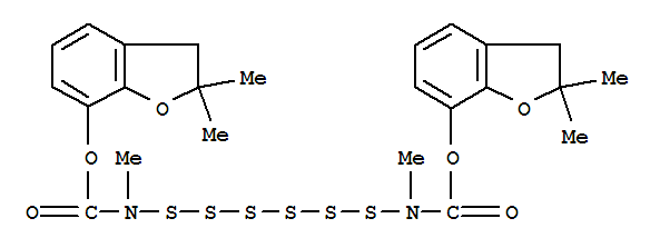 Carbamic acid, hexathiobis[methyl-,bis(2,3-dihydro-2,2-dimethyl-7-benzofuranyl) ester(9CI)