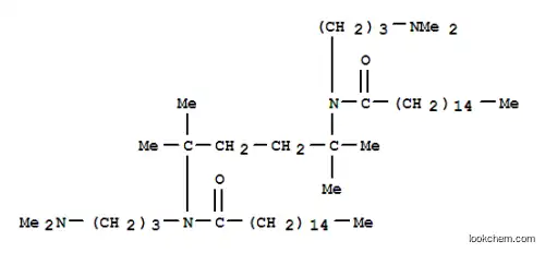 Molecular Structure of 79692-22-1 (Hexadecanamide,N,N'-(1,1,4,4-tetramethyl-1,4-butanediyl)bis[N-[3-(dimethylamino)propyl]- (9CI))