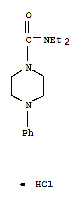 1-Piperazinecarboxamide,N,N-diethyl-4-phenyl-, hydrochloride (1:1)