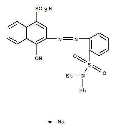 1-Naphthalenesulfonicacid, 3-[2-[2-[(ethylphenylamino)sulfonyl]phenyl]diazenyl]-4-hydroxy-, sodiumsalt (1:1)