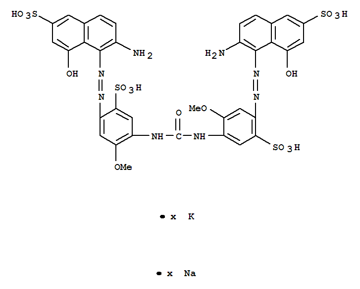 2-Naphthalenesulfonicacid, 5,5'-[carbonylbis[imino(5-methoxy-2-sulfo-4,1-phenylene)azo]]bis[6-amino-4-hydroxy-,potassium sodium salt (9CI)