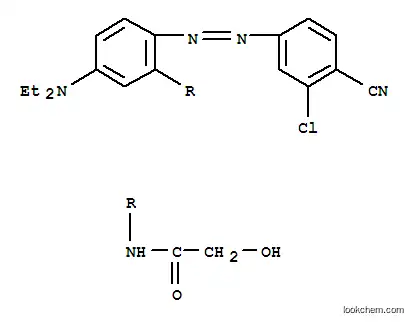 Molecular Structure of 83249-50-7 (N-[2-[(3-chloro-4-cyanophenyl)azo]-5-(diethylamino)phenyl]-2-hydroxyacetamide)