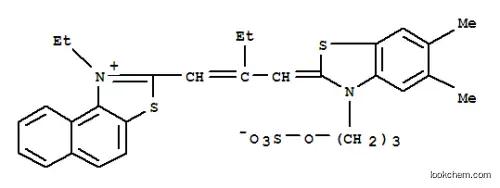 Molecular Structure of 83721-33-9 (2-[2-[[5,6-Dimethyl-3-[3-(sulphonatooxy)propyl]-3H-benzothiazol-2-ylidene]methyl]-1-butenyl]-1-ethylnaphtho[1,2-d]thiazolium)