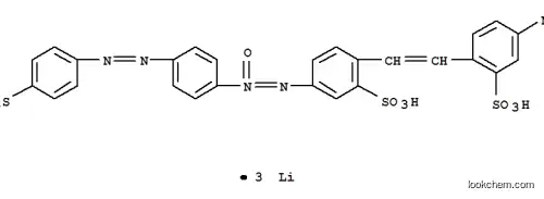 Molecular Structure of 83968-54-1 (trilithium 2-[2-(4-nitro-2-sulphonatophenyl)vinyl]-5-[[4-[(4-sulphonatophenyl)azo]phenyl]-O,N,N-azoxy]benzenesulphonate)