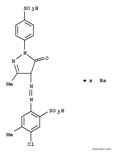 Molecular Structure of 84030-37-5 (2-chloro-5-[[4,5-dihydro-3-methyl-5-oxo-1-(4-sulphophenyl)-1H-pyrazol-4-yl]azo]toluene-4-sulphonic acid, barium salt)