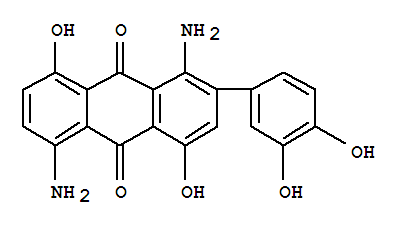 9,10-Anthracenedione,1,5-diamino-2-(3,4-dihydroxyphenyl)-4,8-dihydroxy-