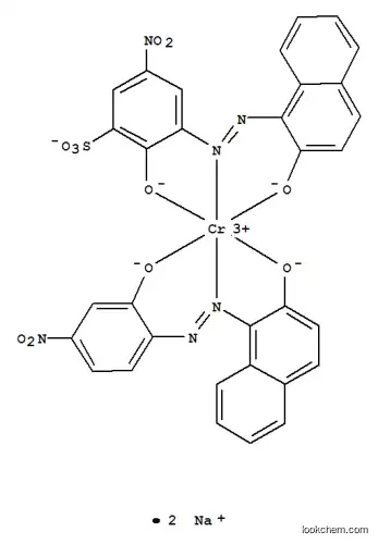 Molecular Structure of 84145-95-9 (Chromate(2-),[2-(hydroxy-kO)-3-[2-[2-(hydroxy-kO)-1-naphthalenyl]diazenyl-kN1]-5-nitrobenzenesulfonato(3-)][1-[2-[2-(hydroxy-kO)-4-nitrophenyl]diazenyl-kN1]-2-naphthalenolato(2-)]-, sodium (1:2))