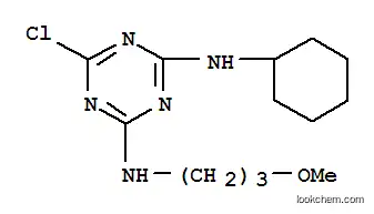 Molecular Structure of 84712-80-1 (6-chloro-N-cyclohexyl-N'-(3-methoxypropyl)-1,3,5-triazine-2,4-diamine)