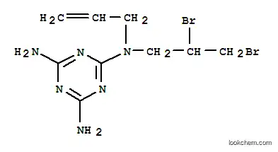 Molecular Structure of 84852-55-1 (N-allyl-N-(2,3-dibromopropyl)-1,3,5-triazine-2,4,6-triamine)
