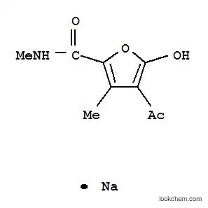 Molecular Structure of 84912-09-4 (sodium 4-acetyl-5-hydroxy-N,3-dimethylfuran-2-carboxamidate)
