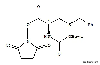 Molecular Structure of 85097-54-7 (BOC-CYS(BZL)-OSU)