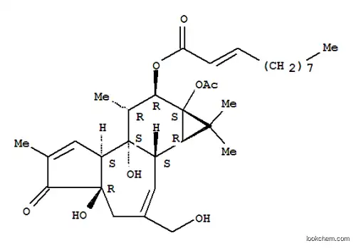 Molecular Structure of 85527-86-2 (12-O-undecadienoylphorbol-13-acetate)