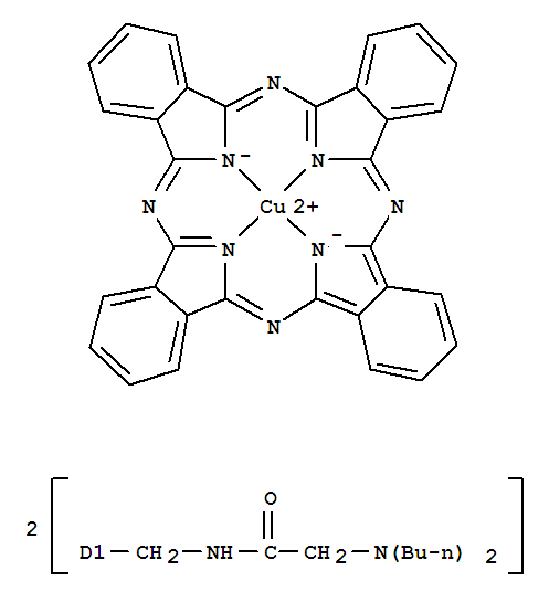 Copper,[[N,N'-[29H,31H-phthalocyaninediylbis(methylene)]bis[2-(dibutylamino)acetamidato]](2-)-N29,N30,N31,N32]-(9CI)
