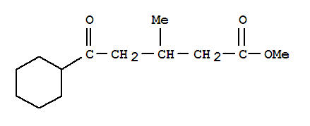 Pentenoicacid, 5-cyclohexyl-3-methyl-5-oxo-, methyl ester (9CI)