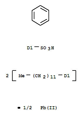 Benzenesulfonic acid, didodecyl-,lead(2+) salt (9CI)