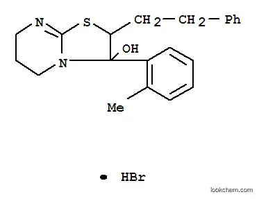 Molecular Structure of 86346-94-3 (3-(2-methylphenyl)-2-(2-phenylethyl)-2,3,6,7-tetrahydro-5H-[1,3]thiazolo[3,2-a]pyrimidin-3-ol hydrobromide)