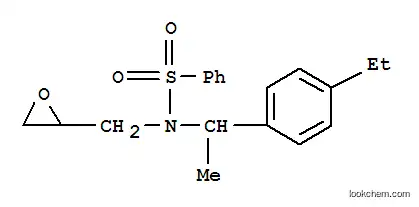 Molecular Structure of 87690-41-3 (N-[1-(4-ethylphenyl)ethyl]-N-(oxiran-2-ylmethyl)benzenesulfonamide)