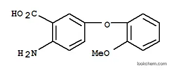 Molecular Structure of 885267-99-2 (2-AMINO-5-(2-METHOXYPHENOXY)BENZOIC ACID)
