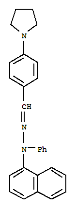 Benzaldehyde,4-(1-pyrrolidinyl)-, 2-(1-naphthalenyl)-2-phenylhydrazone