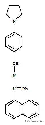 Molecular Structure of 88738-70-9 (4-(1-pyrrolidinyl)benzaldehyde 1-naphthylphenylhydrazone)