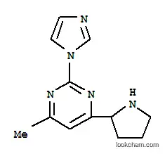 Molecular Structure of 888313-62-0 (Pyrimidine,2-(1H-imidazol-1-yl)-4-methyl-6-(2-pyrrolidinyl)-)