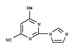 4-Pyrimidinecarbonitrile,2-(1H-imidazol-1-yl)-6-methyl-