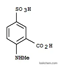 Molecular Structure of 89-42-9 (2-(methylamino)-5-sulphobenzoic acid)