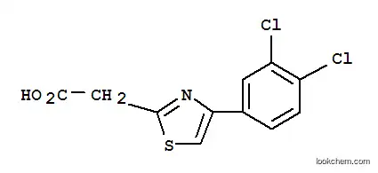 Molecular Structure of 898390-41-5 (2-(4-(3,4-dichlorophenyl)thiazol-2-yl)acetic acid)