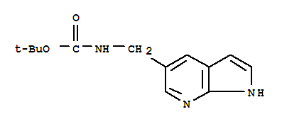 Carbamicacid, N-(1H-pyrrolo[2,3-b]pyridin-5-ylmethyl)-, 1,1-dimethylethyl ester