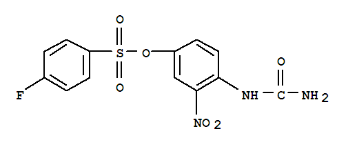 Benzenesulfonic acid, 4-fluoro-, 4-[(aminocarbonyl)amino]-3-nitrophenyl ester