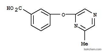 Molecular Structure of 906352-96-3 (3-[(6-Methylpyrazin-2-yl)oxy]benzoic acid)