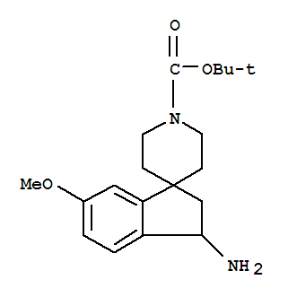 Spiro[1H-indene-1,4'-piperidine]-1'-carboxylic acid, 3-amino-2,3-dihydro-6-methoxy-, 1,1-dimethylethyl ester