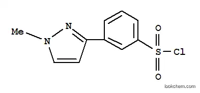 Molecular Structure of 912569-59-6 (3-(1-Methyl-1H-pyrazol-3-yl)benzenesulphonyl chloride)