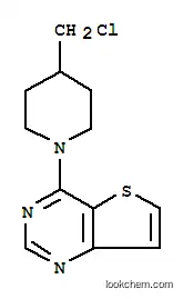 Molecular Structure of 912569-69-8 (4-[4-(Chloromethyl)piperidin-1-yl]thieno[3,2-d]pyrimidine)