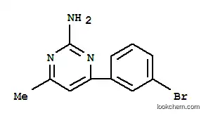 Molecular Structure of 913322-49-3 (4-METHYL-6-(3-BROMOPHENYL)PYRIMIDIN-2-AMINE)