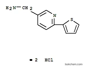 Molecular Structure of 913830-32-7 ((6-THIEN-2-YLPYRIDIN-3-YL)METHYLAMINE DIHYDROCHLORIDE)