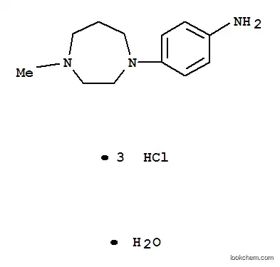 Molecular Structure of 913830-33-8 (4-Methylhomopiperazine-4-aminobenzene trihydrochloride monohydrate)