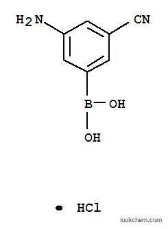 Molecular Structure of 913835-26-4 (3-AMINO-5-CYANOBENZENEBORONIC ACID HYDROCHLORIDE 97)