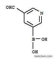 Molecular Structure of 919347-69-6 ((5-FORMYLPYRIDIN-3-YL)BORONIC ACID)