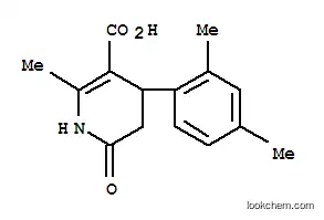 Molecular Structure of 919779-77-4 (4-(2,4-Dimethylphenyl)-1,4,5,6-tetrahydro-2-methyl-6-oxo-3-pyridinecarboxylic ac)