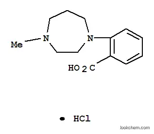 Molecular Structure of 921938-77-4 (2-(4-Methylperhydro-1,4-diazepin-1-yl)benzoic acid hydrochloride 0.5 hydrate)