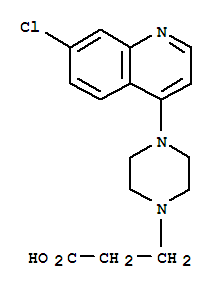 1-Piperazinepropanoic acid, 4-(7-chloro-4-quinolinyl)-