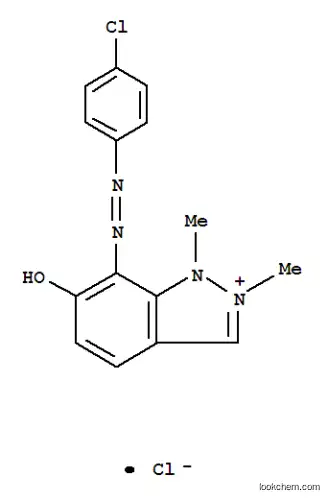 Molecular Structure of 92888-19-2 (7-[(4-chlorophenyl)azo]-6-hydroxy-1,2-dimethyl-1H-indazolium chloride)