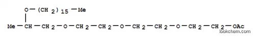 Molecular Structure of 93385-03-6 (PROPYLENE GLYCOL CETETH-3 ACETATE)
