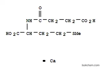 Molecular Structure of 93805-87-9 (calcium N-(3-carboxylato-1-oxopropyl)-DL-methionate)