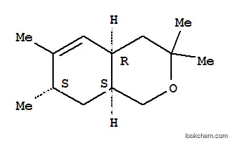 Molecular Structure of 93904-62-2 ((4aalpha,7aalpha,8aalpha)-3,4,4a,7,8,8a-hexahydro-3,3,6,7-tetramethyl-1H-2-benzopyran)