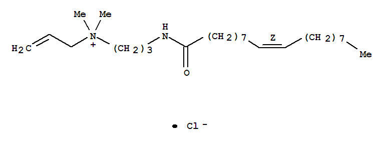 2-Propen-1-aminium,N,N-dimethyl-N-[3-[(1-oxo-9-octadecenyl)amino]propyl]-, chloride, (Z)- (9CI)