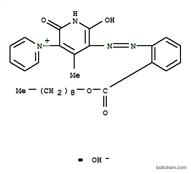 Molecular Structure of 93919-15-4 (1',2'-dihydro-6'-hydroxy-4'-methyl-5'-[[2-[(nonyloxy)carbonyl]phenyl]azo]-2'-oxo-1,3'-bipyridinium hydroxide)